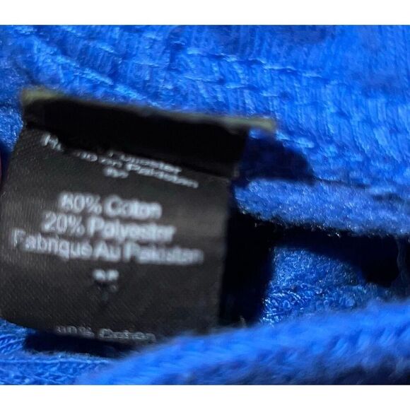 Rare Unisex Tultex Get Toasty Blue Hoodie Size Medium - Picture 4 of 7